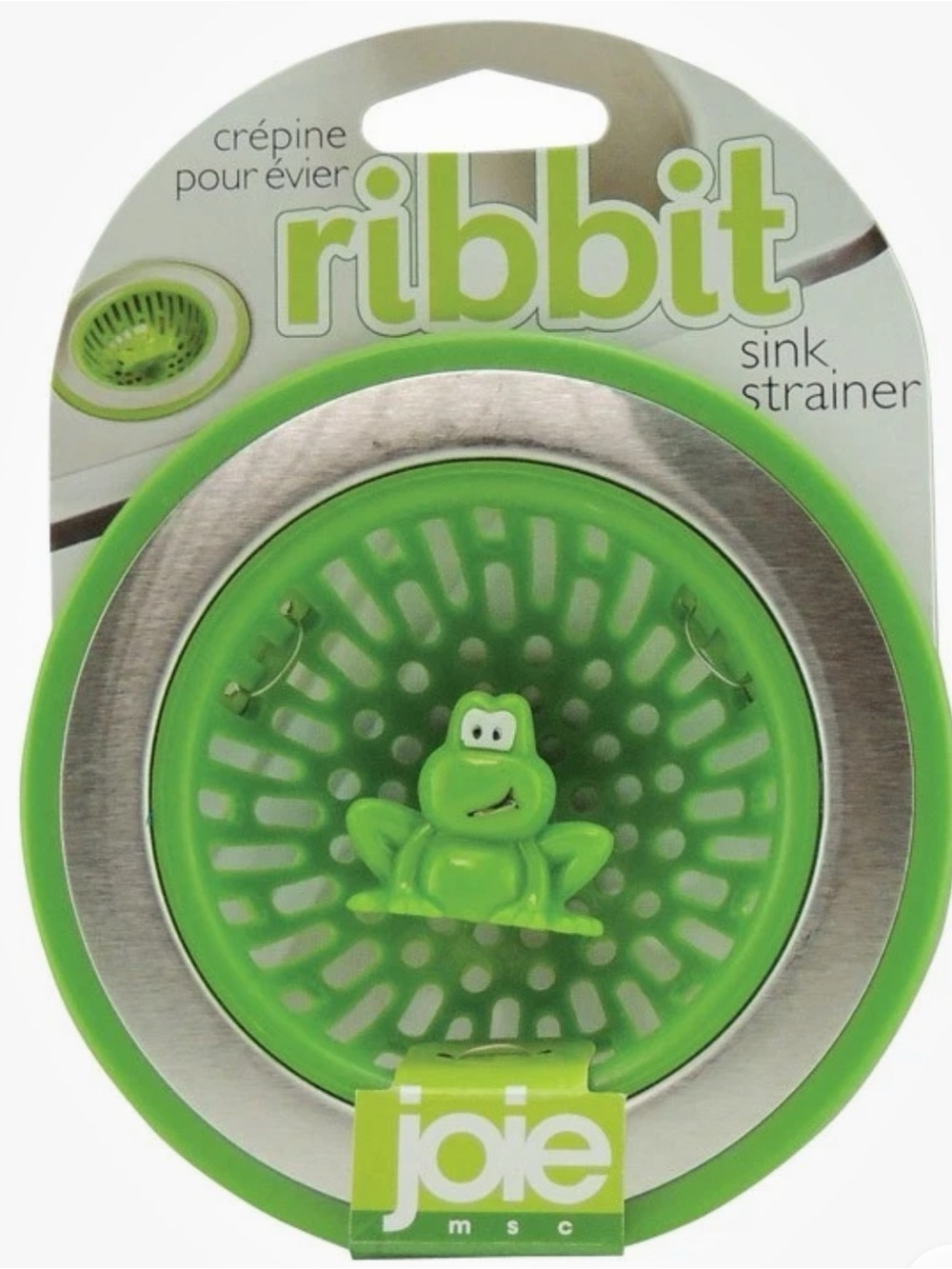 Joie Ribbit Sink Strainer in Bright Green